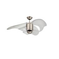 TroposAir by Dans Fan City TroposAir The L.A. 34.5W Indoor/Outdoor Ceiling Fan with Remote, 44-Inch, Satin Steel