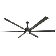 TroposAir by Dans Fan City TroposAir Titan II Oil Rubbed Bronze 84 Large Industrial Ceiling Fan with DC-Motor, Extruded Aluminum Blades, LED Light and Remote