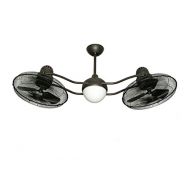 TroposAir by Dans Fan City TroposAir Duet Oscillating Dual Ceiling Fan in Oil Rubbed Bronze