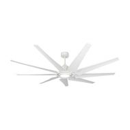 TroposAir by Dans Fan City TroposAir Liberator 72 Pure White Large Ceiling Fan with LED Light, DC-Motor and Remote