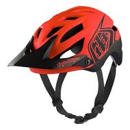 Troy Lee Designs A1 Classic Adult All-Mountain Bike Helmet with MIPS & TLD Shield Logo (Orange/Gray, XSmall/Small)