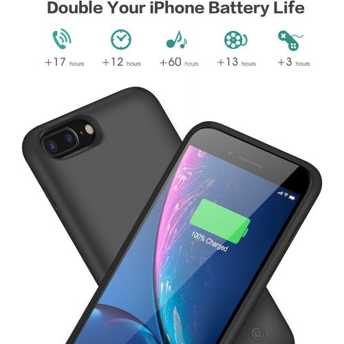  [아마존베스트]Trswyop Battery Case for iPhone 6s Plus/6 Plus/7 Plus/8 Plus,8500mAh Portable Charging Case External Battery Pack for iPhone 6s Plus/6 Plus/7 Plus/8 Plus Rechargeable Charger Case Backup P