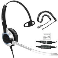 TruVoice Deluxe Single Ear Headset With Noise Reduction Voice Tube including adapter For ALL Cisco 6000, 7800 and 8000 series phones and also models 7931 7940 7941 7942 7945 7960 7961 7962