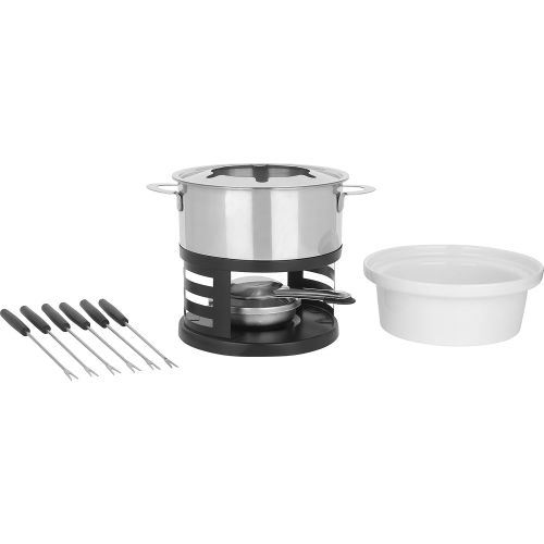  Trudeau Maison Lotto 11 Piece Stainless Steel 44 ounce Fondue Set