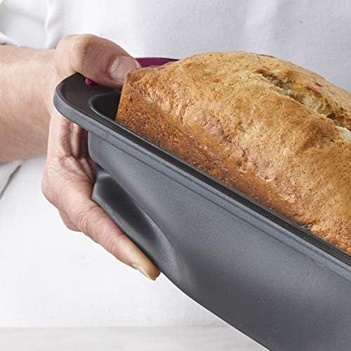  [아마존베스트]Trudeau Structure Silicone Pro Loaf Pan (Black/Gray)