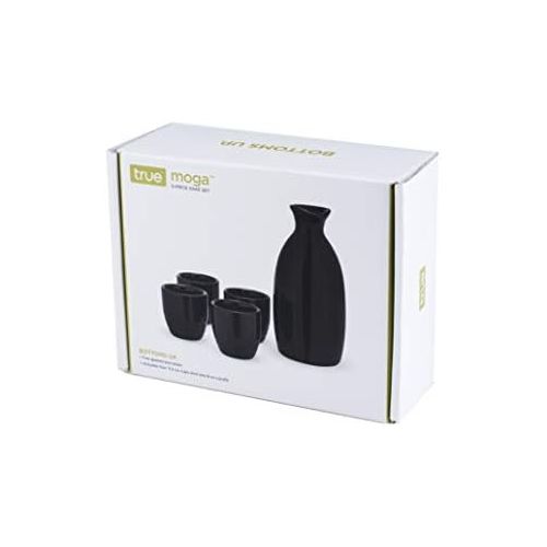  [아마존베스트]True Moga: 5-Piece Black Sake Set, 5 CT