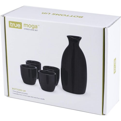  [아마존베스트]True Moga: 5-Piece Black Sake Set, 5 CT