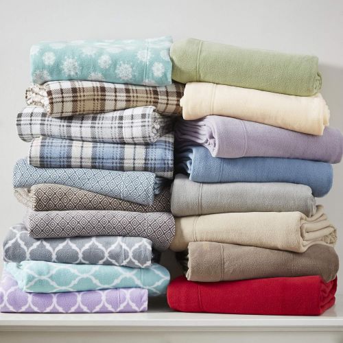  True North by Sleep Philosophy Cozy Brushed Microfleece Ultra Soft Cold Weather Sheet Set Bedding, Full, Tan Plaid