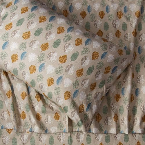  True North by Sleep Philosophy Cozy Flannel 100% Cotton Cute Warm Ultra Soft Cold Weather Sheet Set Bedding, Twin Size, Multi Leaves 3 Piece