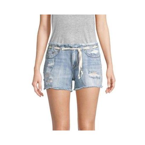  True Religion Mid-Rise Cut-Off Denim Shorts