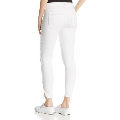  True Religion Jennie Curvy Skinny Crop Jeans in Optic White