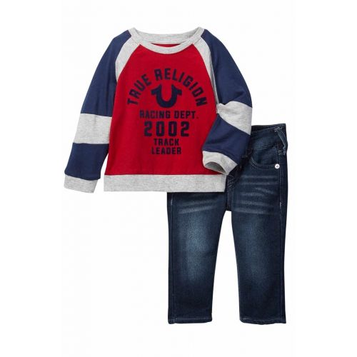  True Religion Jersey Tee & Jeans Set (Baby Boys)