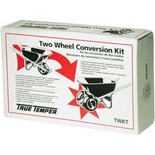  True Temper TWKT Wheelbarrow Two Wheel Conversion Kit,Black