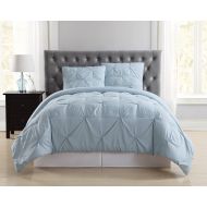 Truly Soft Everyday Pleated Comforter Set, Full/Queen, Light Blue