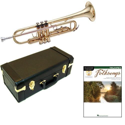  Trumpet Play Along Packs Folksongs Bb Student Trumpet Pack - Includes Trumpet wCase & Accessories & Folksongs Play Along Book