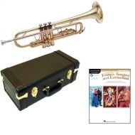 Trumpet Play Along Packs Frozen, Tangled and Enchanted Bb Student Trumpet Pack - Includes Trumpet wCase & Accessories & Disney Play Along Book