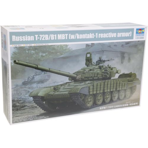  Trumpeter Russian T-72BB1 MBT with Kontakt-1 Model Kit (1:35 Scale)