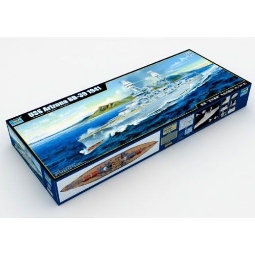  Trumpeter 1200 Scale Plastic Model Kit USS Arizona BB-39