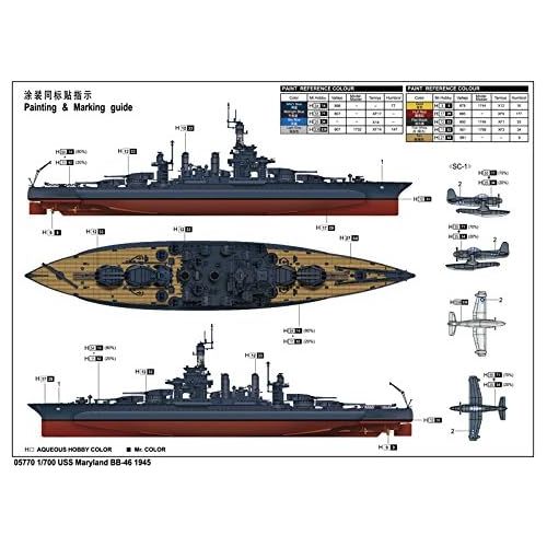  Trumpeter USS Maryland BB-46 1945 Boat Building Kit