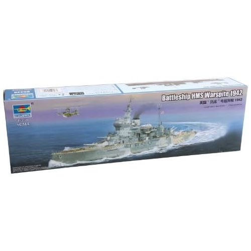  Trumpeter HMS Warspite British Battleship 1942 (1350 Scale)