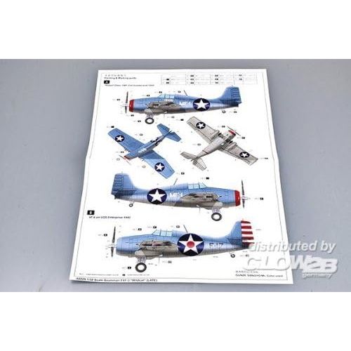  Trumpeter Scale Models F-4F3 Wildcat Fighter (Late Variant) 132 Trumpeter