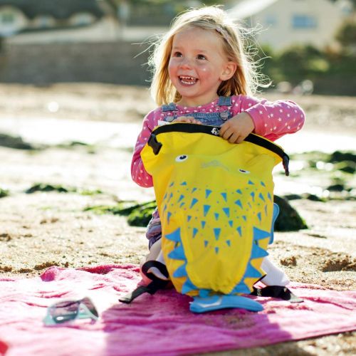  Trunki Kid’s Waterproof Swim & Gym Bag  PaddlePak Spike Pufferfish (Yellow)