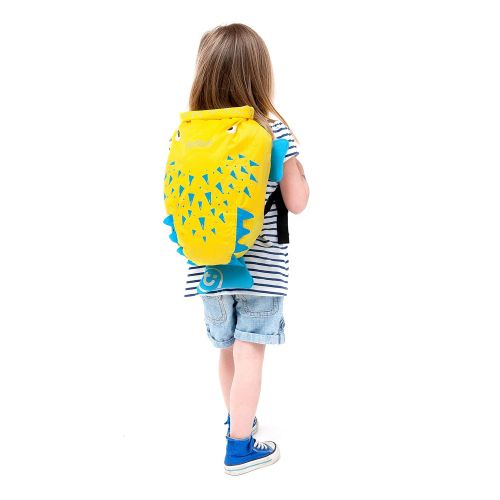  Trunki Kid’s Waterproof Swim & Gym Bag  PaddlePak Spike Pufferfish (Yellow)