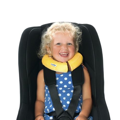  Trunki Kid’s Travel Neck Pillow with Magnetic Child’s Chin Support - Yondi Small Leeroy Lion (Yellow)