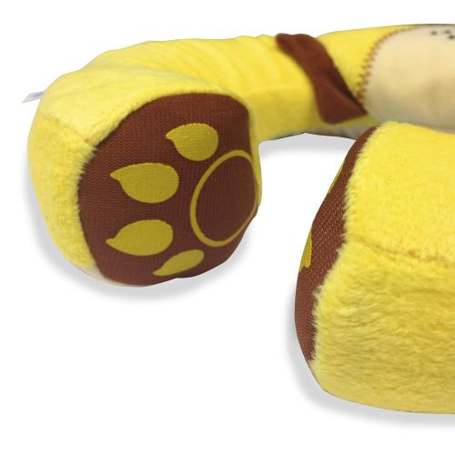  Trunki Kid’s Travel Neck Pillow with Magnetic Child’s Chin Support - Yondi Small Leeroy Lion (Yellow)