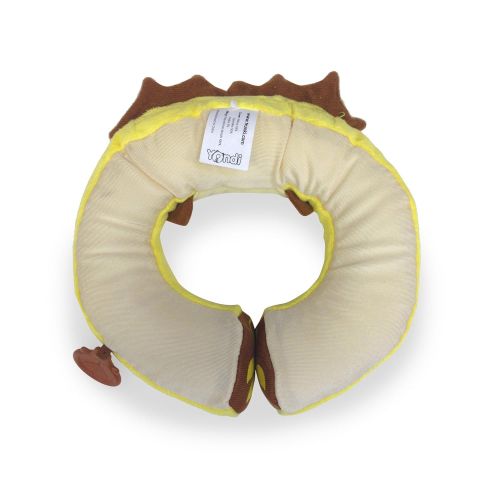 Trunki Kid’s Travel Neck Pillow with Magnetic Child’s Chin Support - Yondi Small Leeroy Lion (Yellow)
