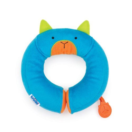  [아마존베스트]Trunki Kid’s Travel Neck Pillow with Magnetic Child’s Chin Support - Yondi Small Bert (Blue)