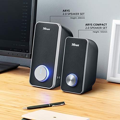  [아마존베스트]Trust Arys 2.0 Speaker for PC, Laptop - Black