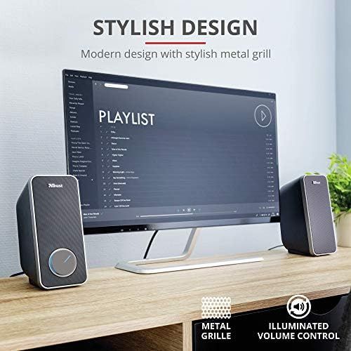  [아마존베스트]Trust Arys 2.0 Speaker for PC, Laptop - Black