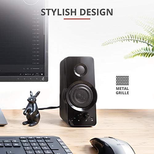  [아마존베스트]Trust Orion 36W USB Powered 2.0 PC Speaker for Computer and Laptop - Black