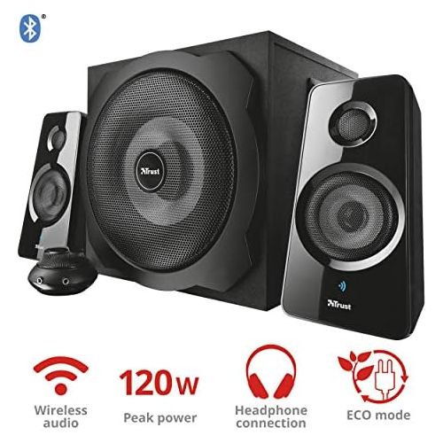  [아마존베스트]Trust Vigor 2.1 Wood Speaker System with Subwoofer