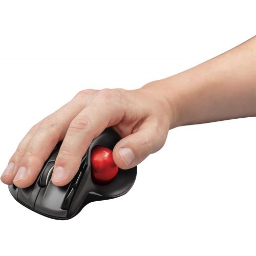  [아마존베스트]Trust Sferia Wireless Trackball Mouse Ergonomic Design 10 m Range Laser Sensor