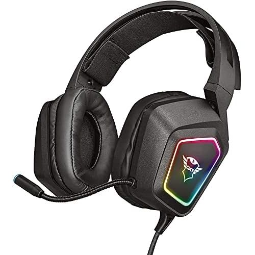  [아마존베스트]Trust Gaming Trust GXT 450 Blizz 7.1 USB Gaming Headset 7.1 Virtual Surround Sound for PC Laptop LED Lighting