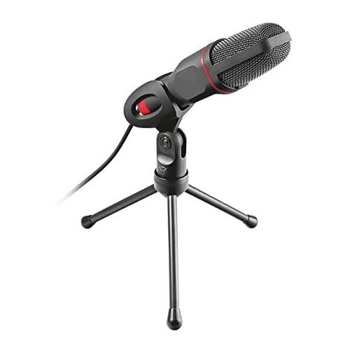  [아마존베스트]Trust Gaming GXT 212 Mico USB Microphone with Tripod 3.5mm and USB 1.80m Cable Black