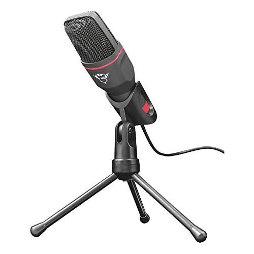  [아마존베스트]Trust Gaming GXT 212 Mico USB Microphone with Tripod 3.5mm and USB 1.80m Cable Black