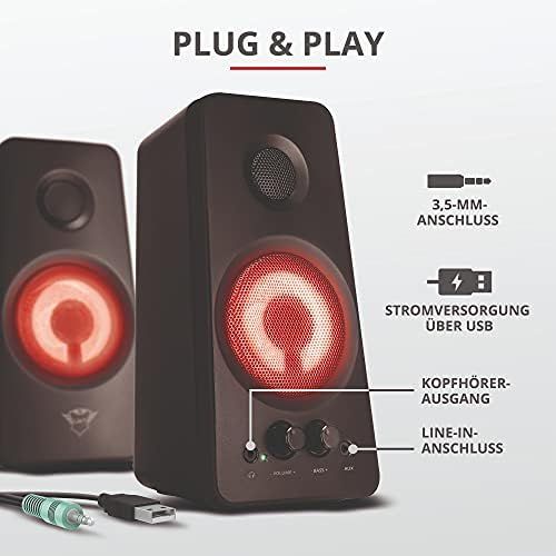  [아마존베스트]Trust Gaming Trust GXT Gaming Speaker Set 2.0 speaker system