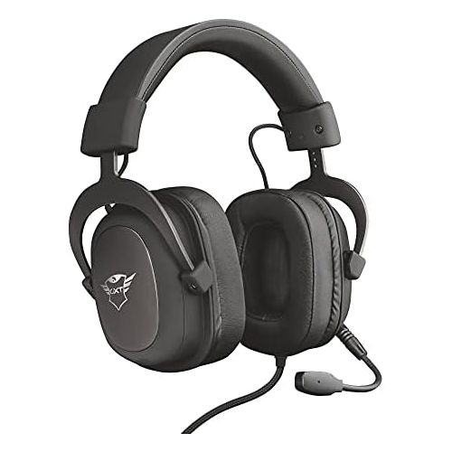  [아마존베스트]Trust Gaming Headset GXT 414 with Microphone for PS4, PS5, PC, Nintendo Switch, Xbox Series X, Xbox One - Zamak Wired Gaming Headphones with Adjustable Headband - Black