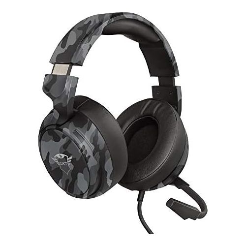  [아마존베스트]Trust Gaming GXT 433K Headset with Microphone for PS4, PS5, PC, Nintendo Switch, Xbox Series X, Xbox One - Pylo Wired Gaming Headphones with Foldable Microphone, Braided Cable - Bl