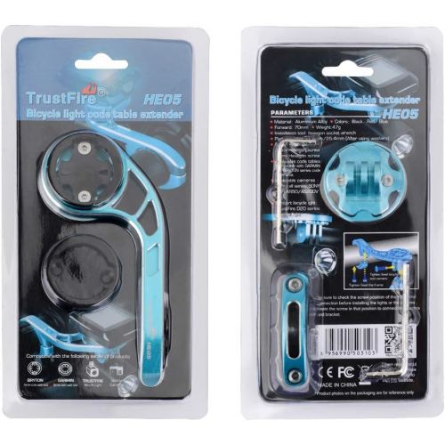  [아마존베스트]TrustFire Bicycle Mount, GPS Sat-nav, Bicycle Computer, Handlebar Mount for Sports Camera, Go Pro, Garmin Edge, Bryton - Adjustable (Black, Blue and Red)