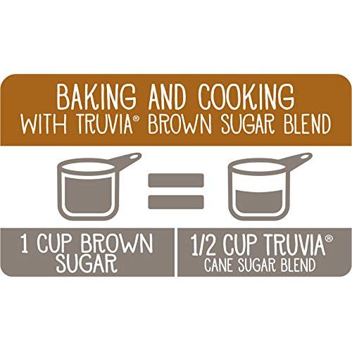  Truvia Brown Sugar Blend, Mix of Natural Stevia Sweetener and Brown Sugar, 18 oz Bag