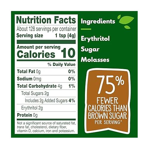  Truvia Brown Sugar Blend, Mix of Natural Stevia Sweetener and Brown Sugar, 18 oz Bag