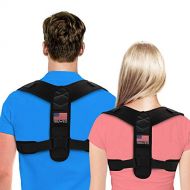 [아마존베스트]Truweo Posture Corrector For Men And Women - USA Patented Design - Adjustable Upper Back Brace For Clavicle Support and Providing Pain Relief From Neck, Back and Shoulder (Universal)