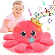 Tsomtto Crawling & Walking Baby Toys Musical Plush Octopus Light up Voice Control Dancing 3 4 + Year Old Boy Girl Gifts Music Educational Sensory Toddler Toys Age 3-4 Kids Learning Development Gift