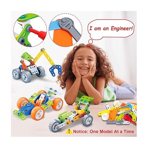  10 in 1 STEM Toys for 5 6 7 8+ Year Old Boy Birthday Gifts Building Kids Ages 4-8 5-7 6-8 Educational Stem Activities Robot Toy Boys 4-6 4-7 Build and Play Construction Set Creative Games