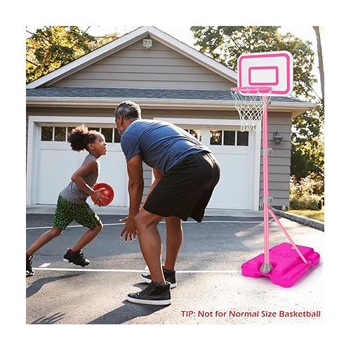  Toddler Basketball Hoop for Kids Boys Girls Portable Basketball Goals Indoor Outdoor Play Outside Backyard Toys for 2 3 4 5 6 Year Old Birthday Gift