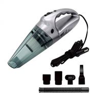 Tsong Car Vacuum Cleaner Dust Buster Handheld Vacuum Cleaner- DC 12Volt, Strong Power 120W or 4500bar Suction with LED Light, 195 inches Cigarette Lighting Power Cord, Reusable HEPA Filt